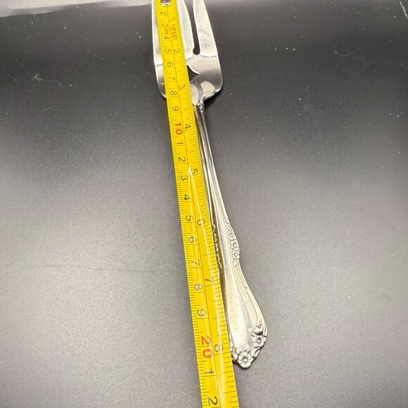 Oneida Mansfield Place Silverware Set of 1 Meat Fork 1 Spaghetti Spoon VTG - Picture 9 of 9